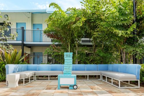 Gates Hotel Patio Game Area 